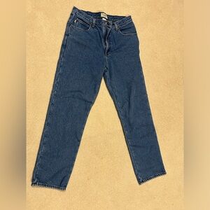 L.L. Bean Men's Straight fleece lined  Blue Jeans